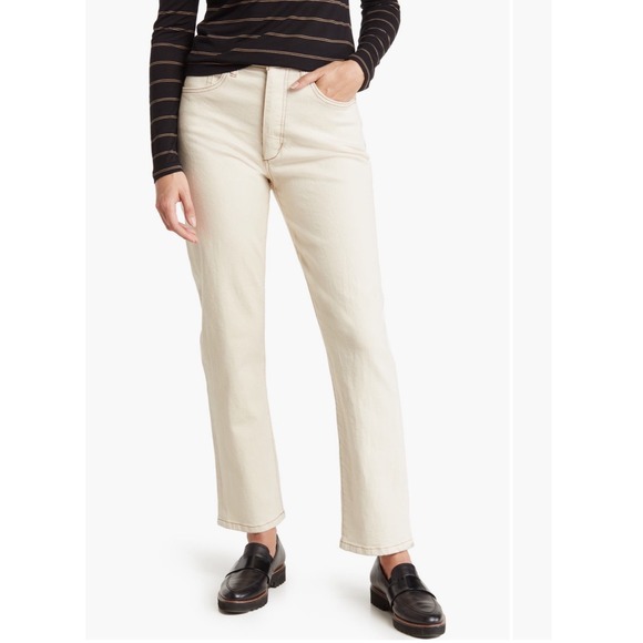 Joe's Jeans Denim - Joe's Jeans Women's Straight Leg in Light Cream